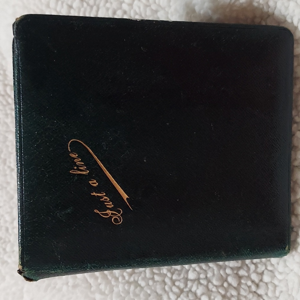 Antique pocket notebook